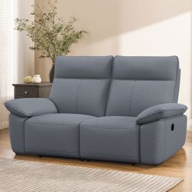Double Reclining Chairs for Adults, Wall Hugger Recliners for Small Spaces, Love Seat Couches Sofa Reclinable for Living Room, Home Theater Seati (Main Color: Dark Gray, Main Material: Fabric)